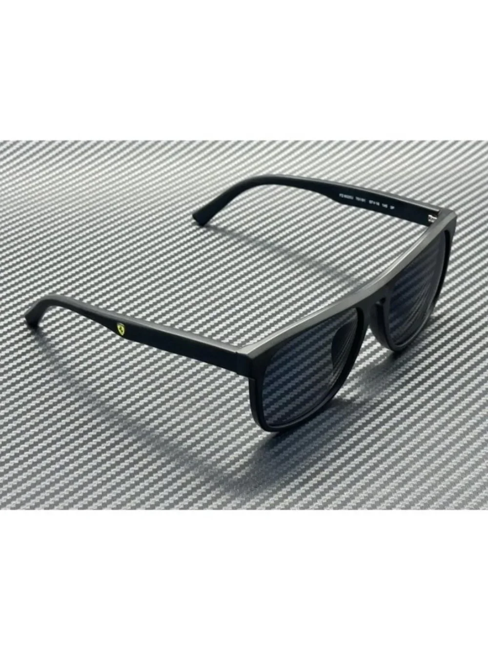 New Ferrari Men Matte Black Sunglasses 57-18-145